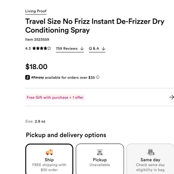 VIRTUE, ORIBE, LIVING PROOF, KÉRASTASE, KEVIN MURPHY Volume, De-Frizz, Spray - Picture 8 of 12